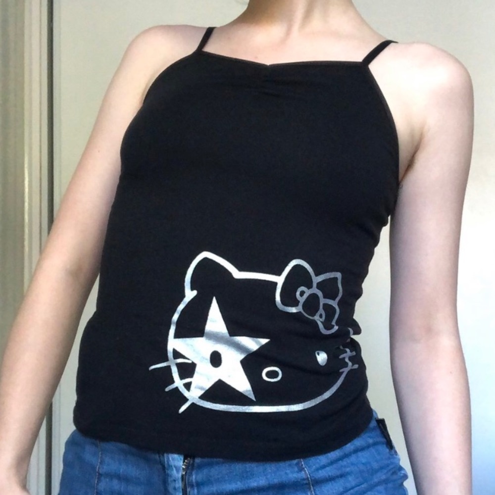 2013 hello kitty x kiss silver print cami tank ☆ - Picture 3 of 4